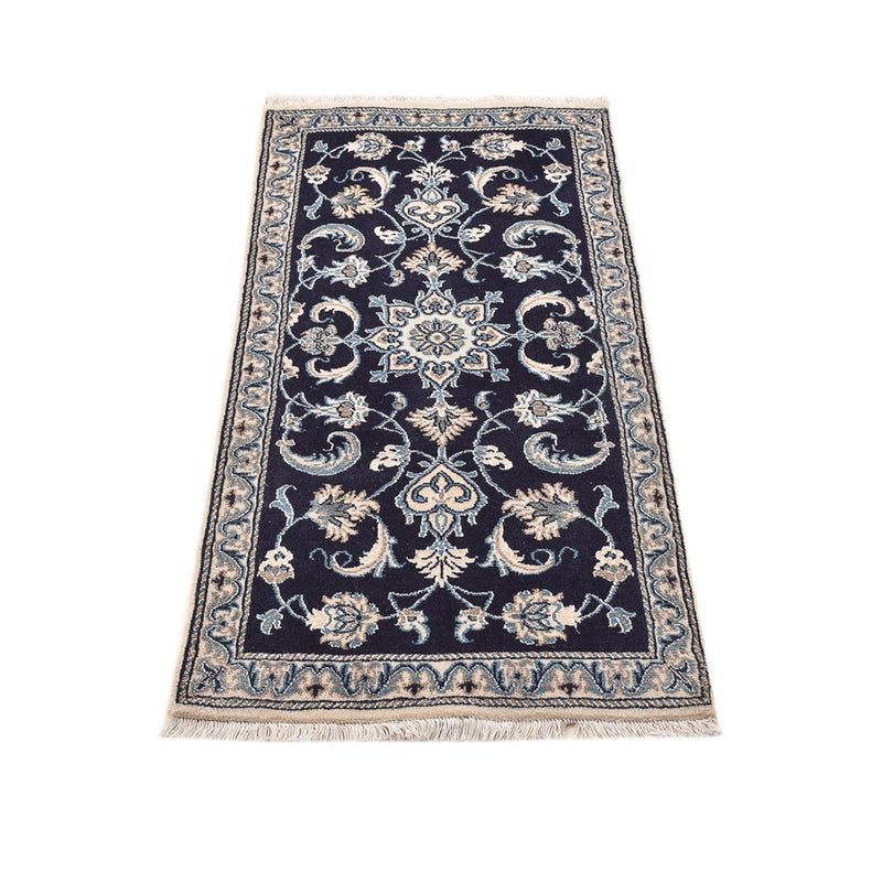 Perserteppich - Nain - 141 x 67 cm - dunkelblau