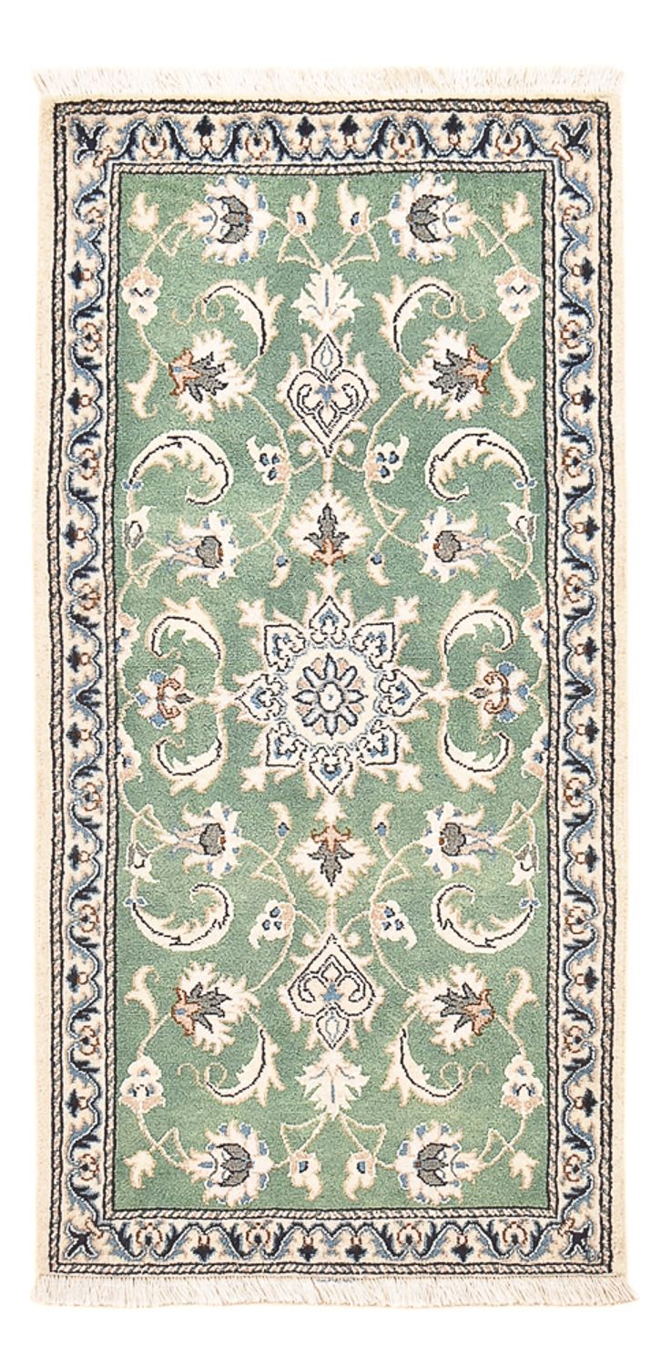 Perserteppich - Nain - 139 x 66 cm - hellgrün