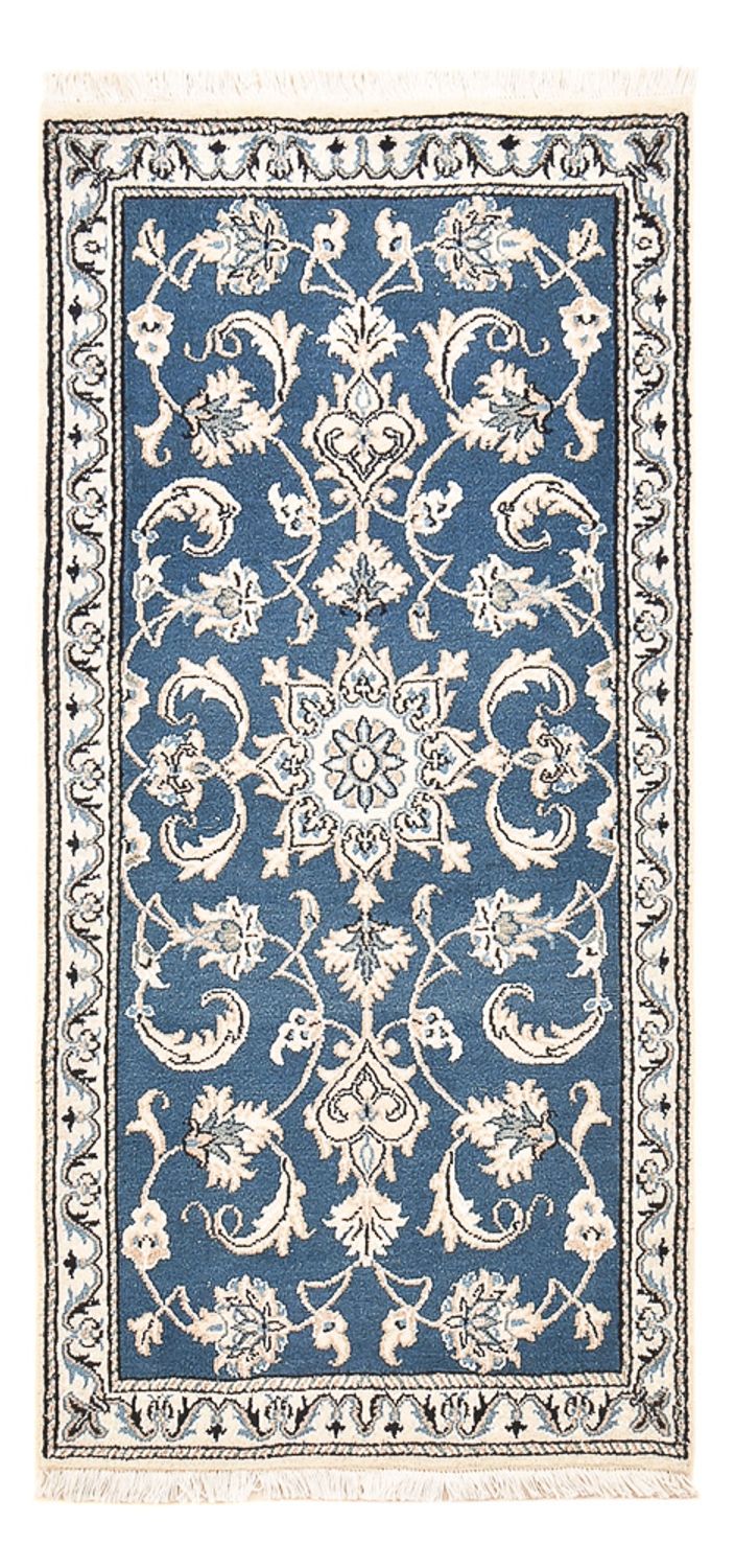 Perserteppich - Nain - 146 x 68 cm - blau