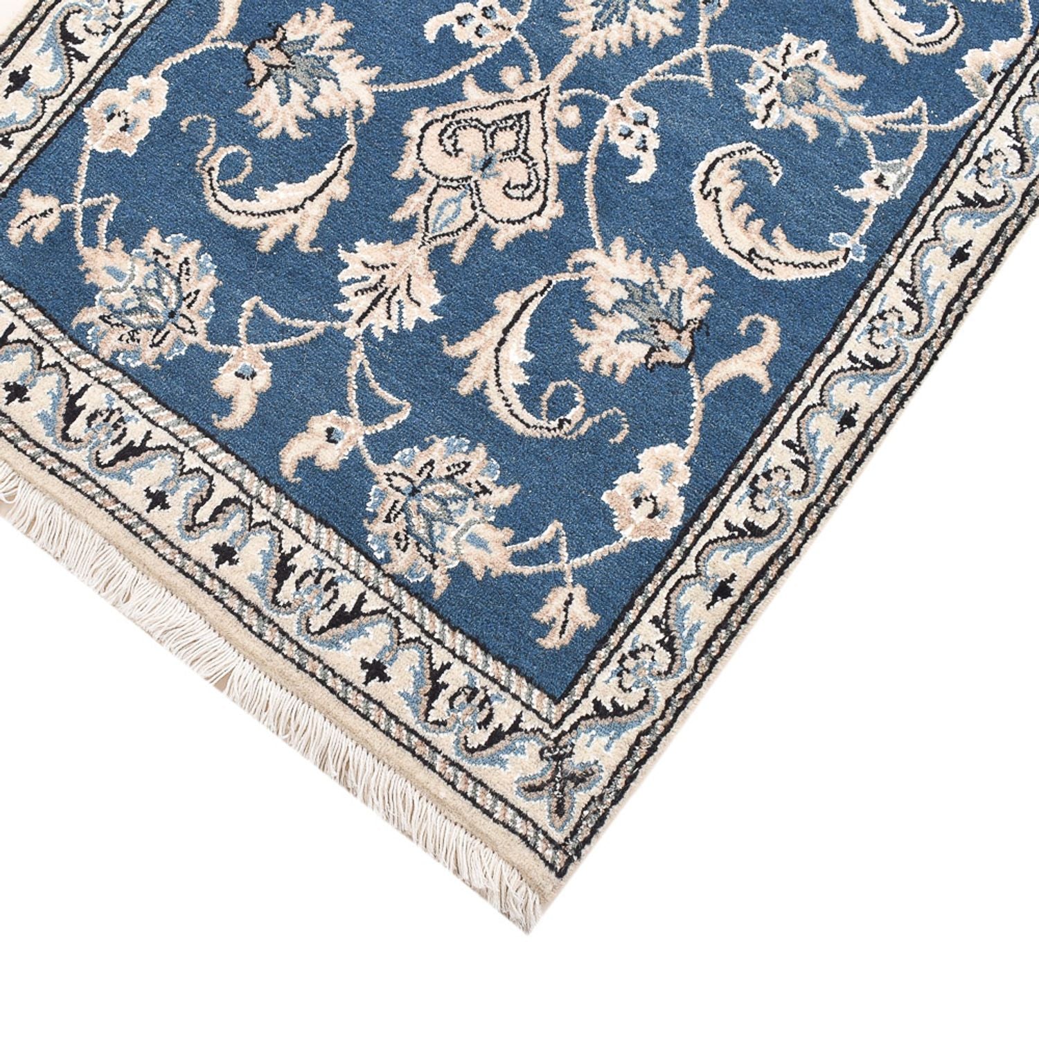 Perserteppich - Nain - 146 x 68 cm - blau