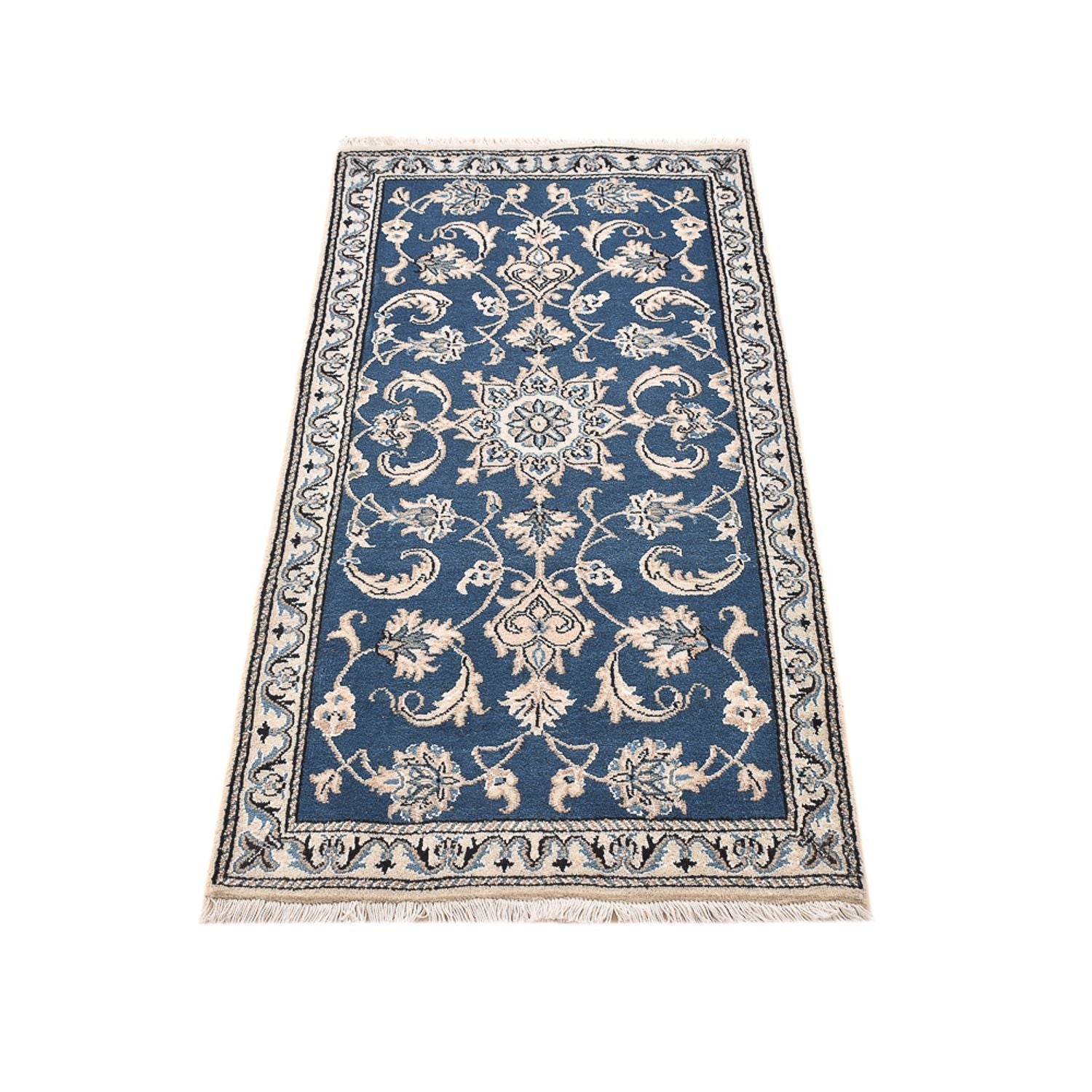 Perserteppich - Nain - 146 x 68 cm - blau