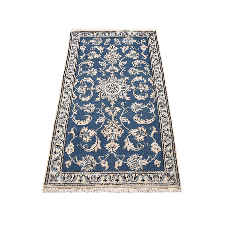 Perserteppich - Nain - 146 x 68 cm - blau