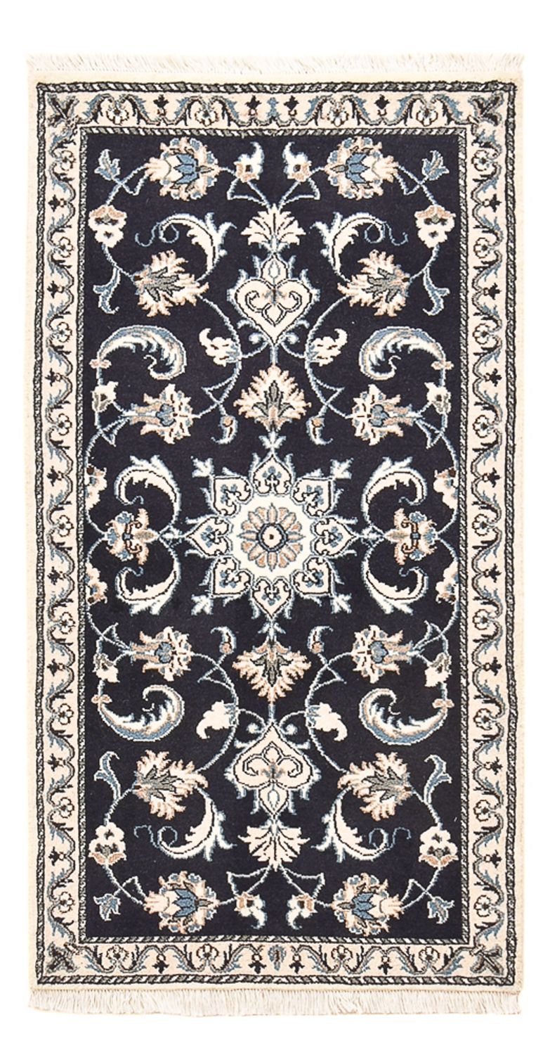 Perserteppich - Nain - 136 x 70 cm - dunkelblau