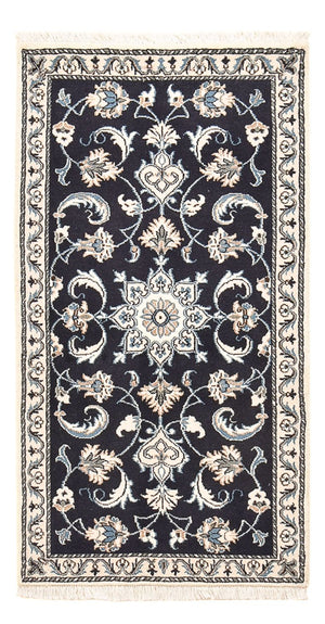 Perserteppich - Nain - 136 x 70 cm - dunkelblau