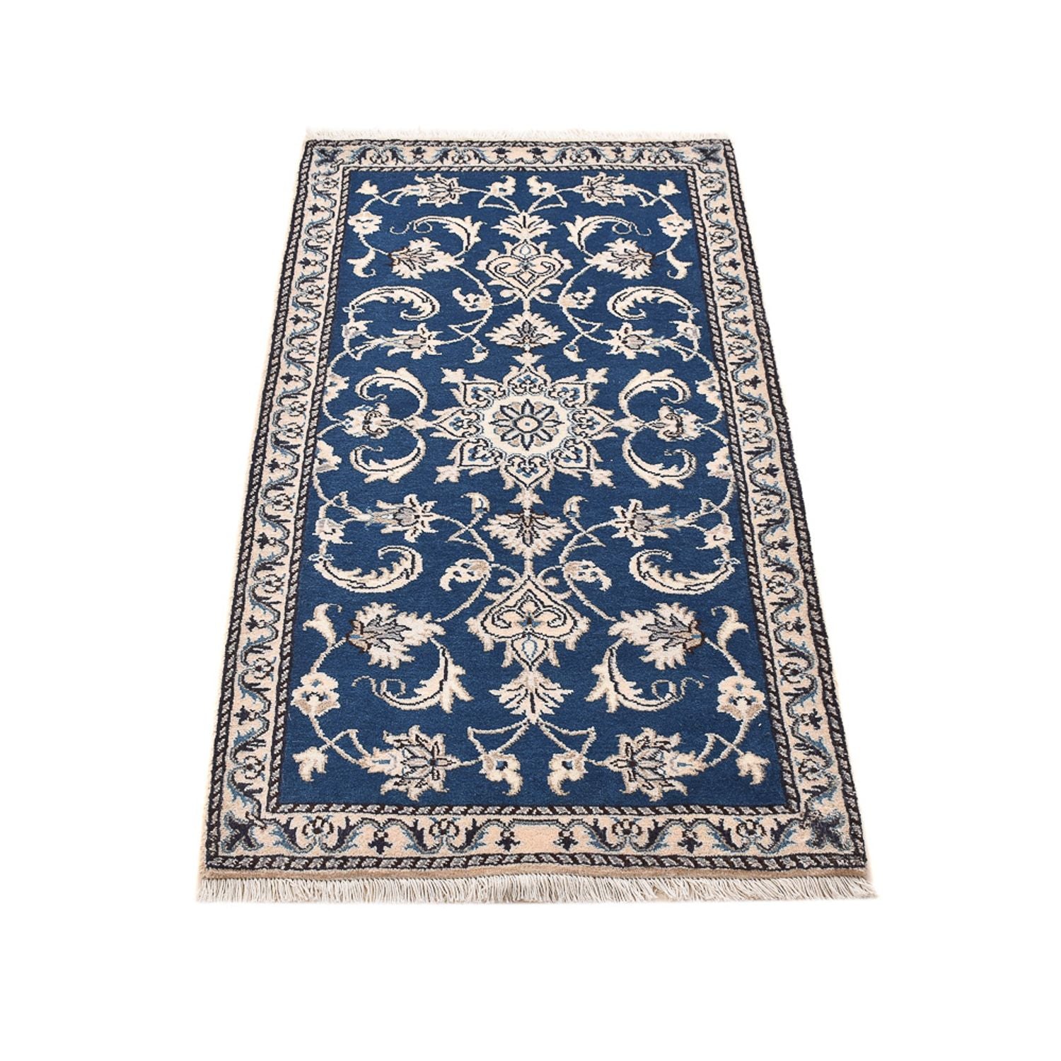 Perserteppich - Nain - 141 x 72 cm - blau