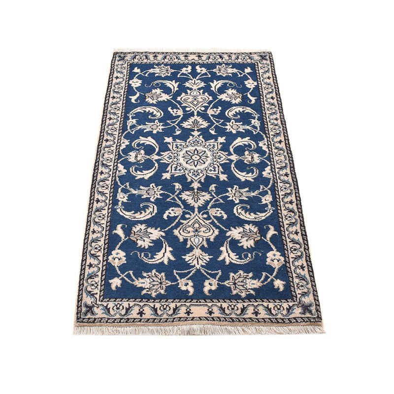 Perserteppich - Nain - 141 x 72 cm - blau