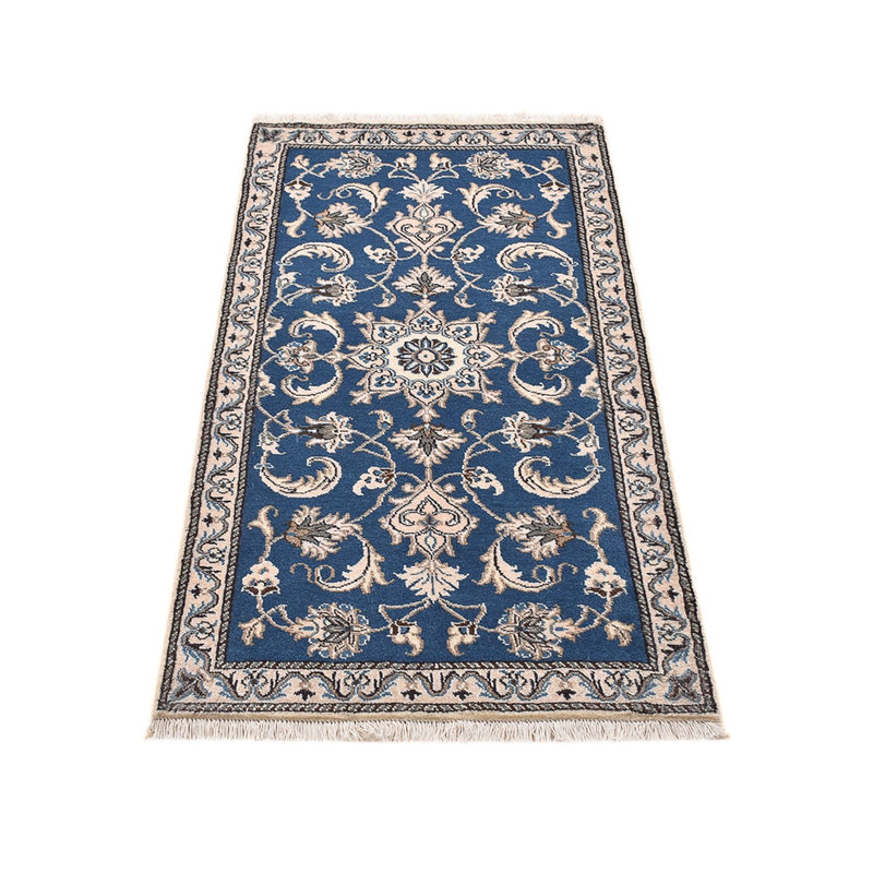 Perserteppich - Nain - 136 x 70 cm - blau