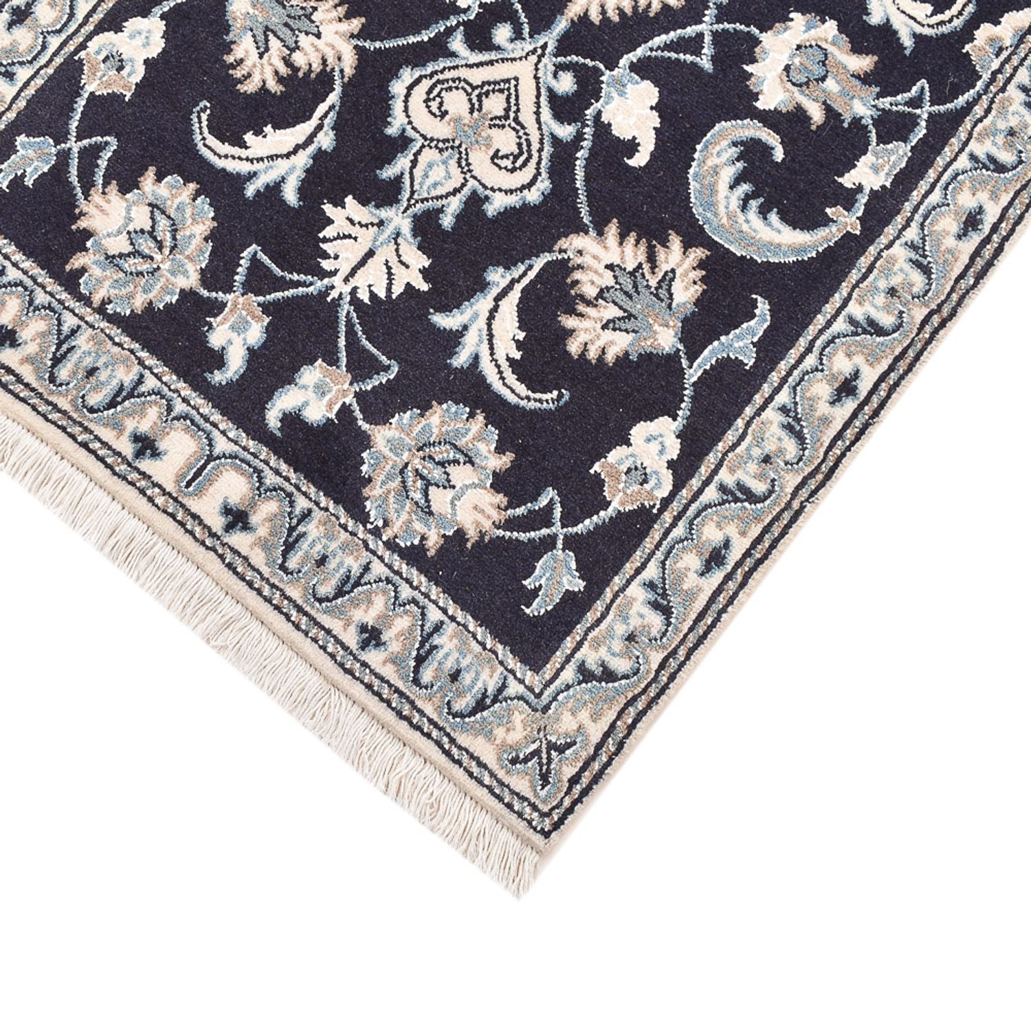 Perserteppich - Nain - 145 x 68 cm - dunkelblau