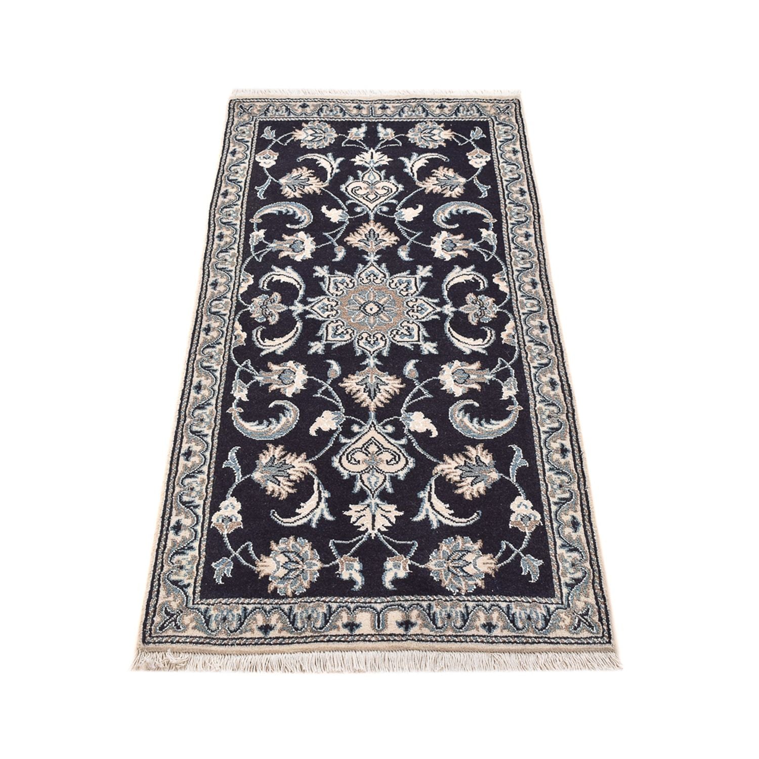 Perserteppich - Nain - 145 x 68 cm - dunkelblau