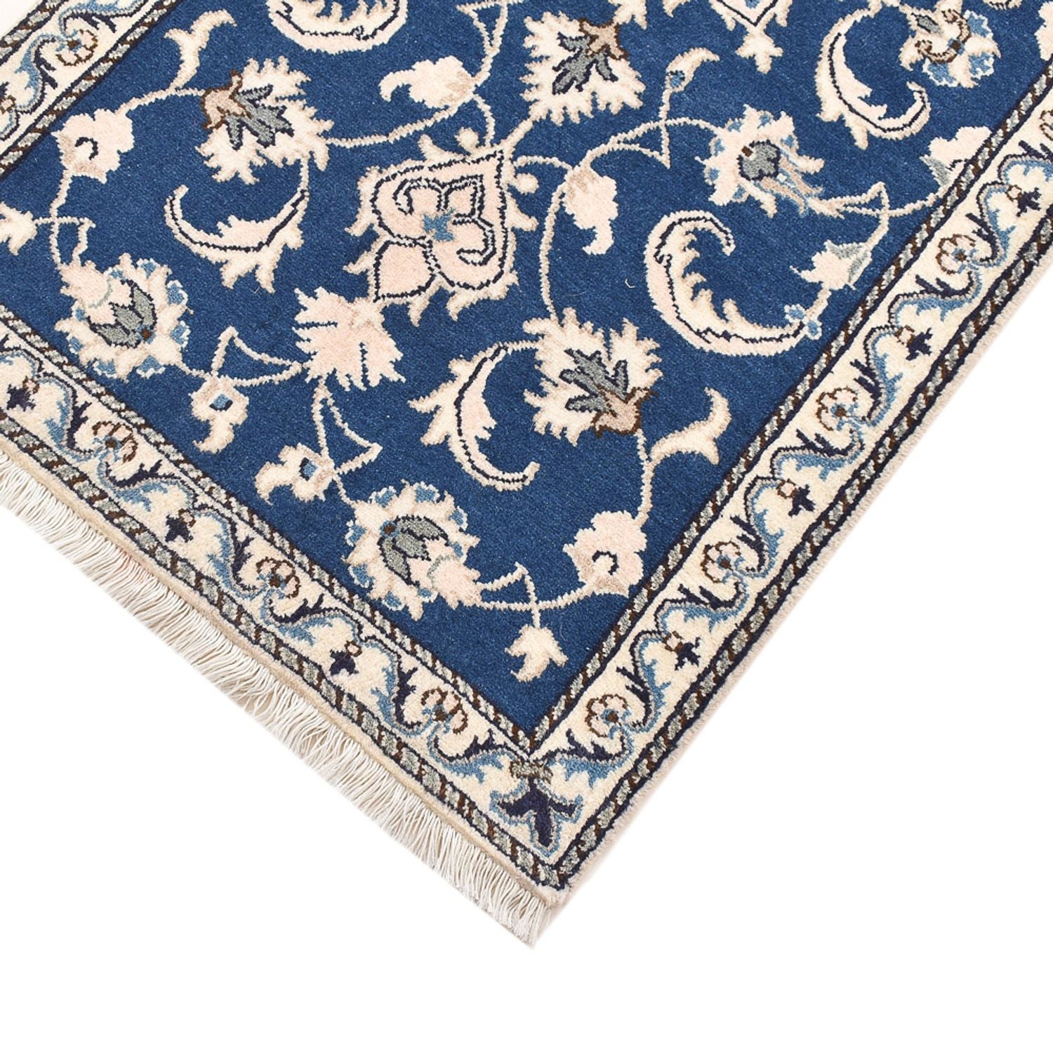 Perserteppich - Nain - 135 x 69 cm - blau