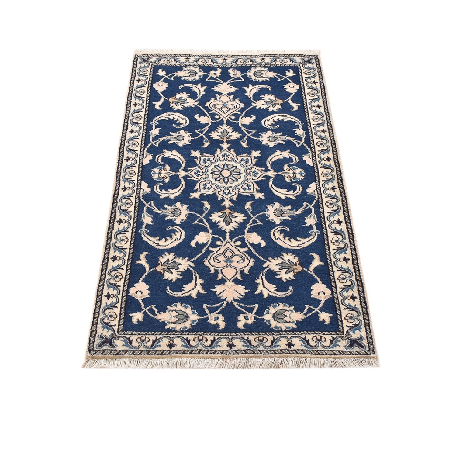 Perserteppich - Nain - 135 x 69 cm - blau
