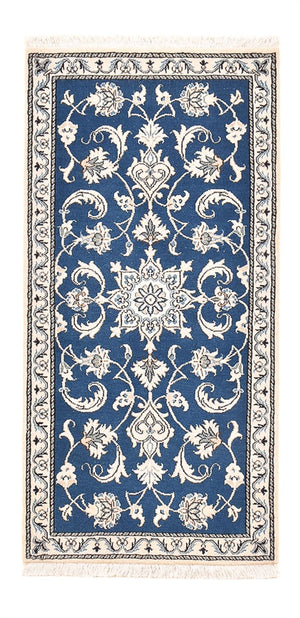 Perserteppich - Nain - 140 x 68 cm - blau