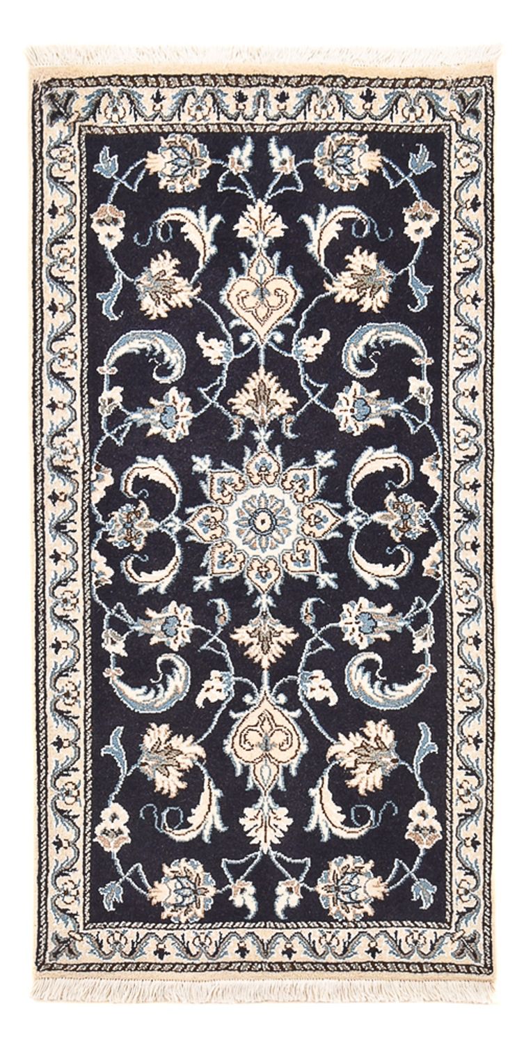 Perserteppich - Nain - 139 x 68 cm - dunkelblau