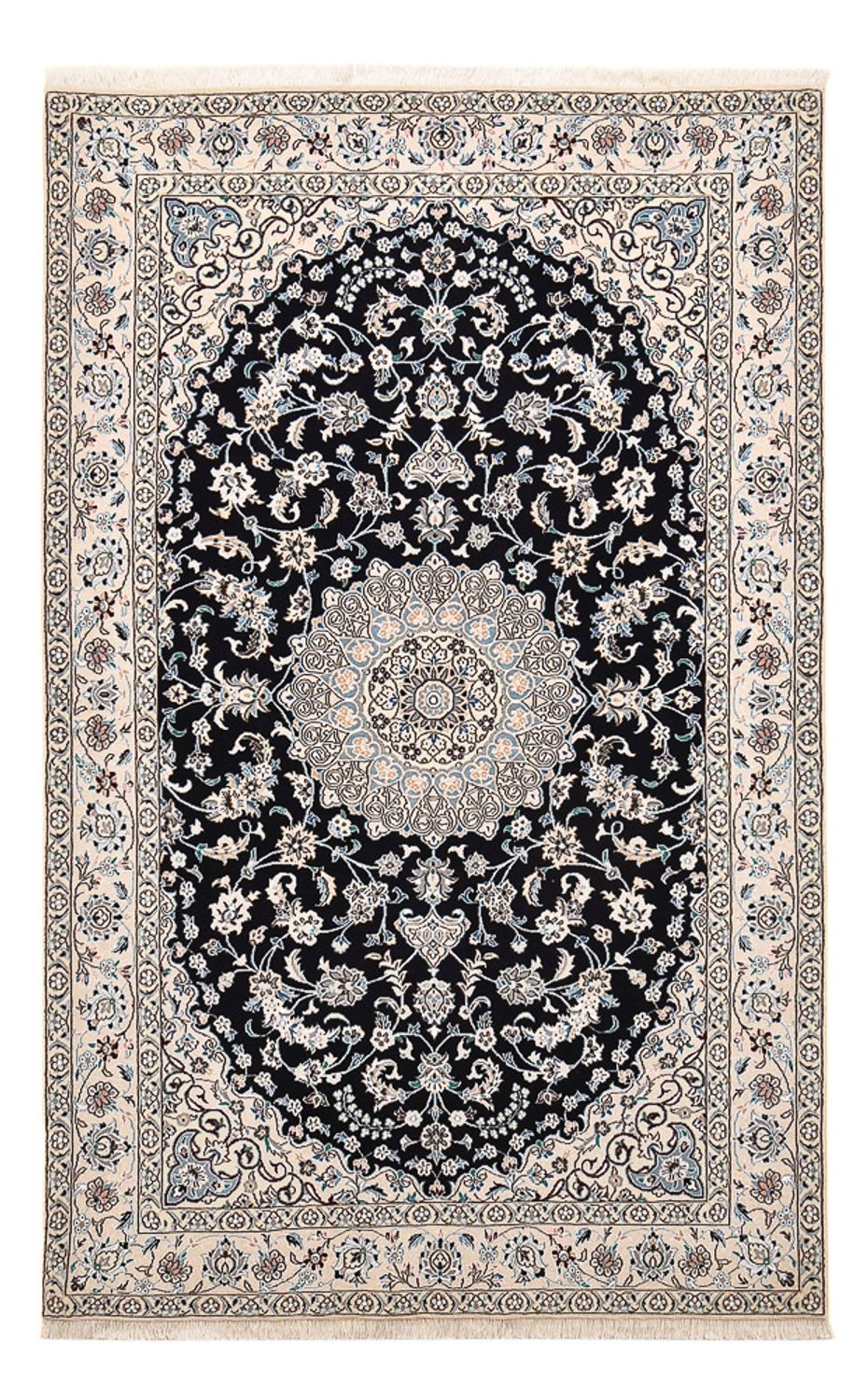 Perserteppich - Nain - Royal - 250 x 153 cm - dunkelblau