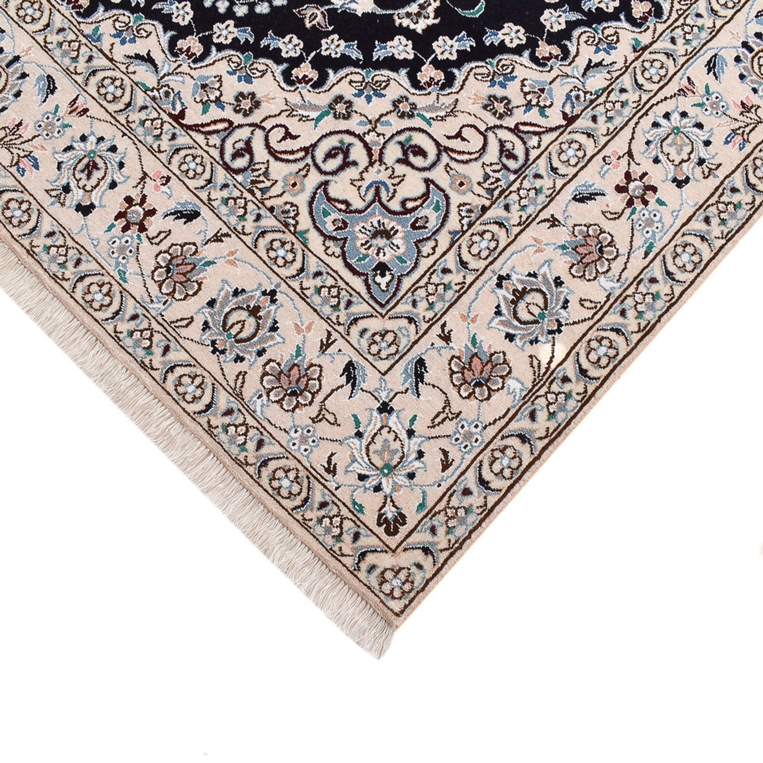 Perserteppich - Nain - Royal - 250 x 153 cm - dunkelblau
