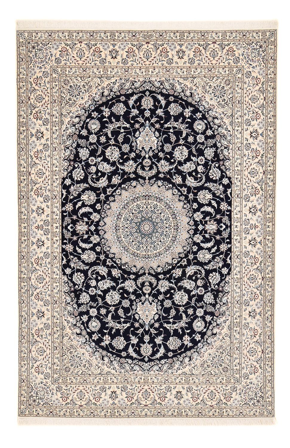Perserteppich - Nain - Premium - 317 x 212 cm - dunkelblau