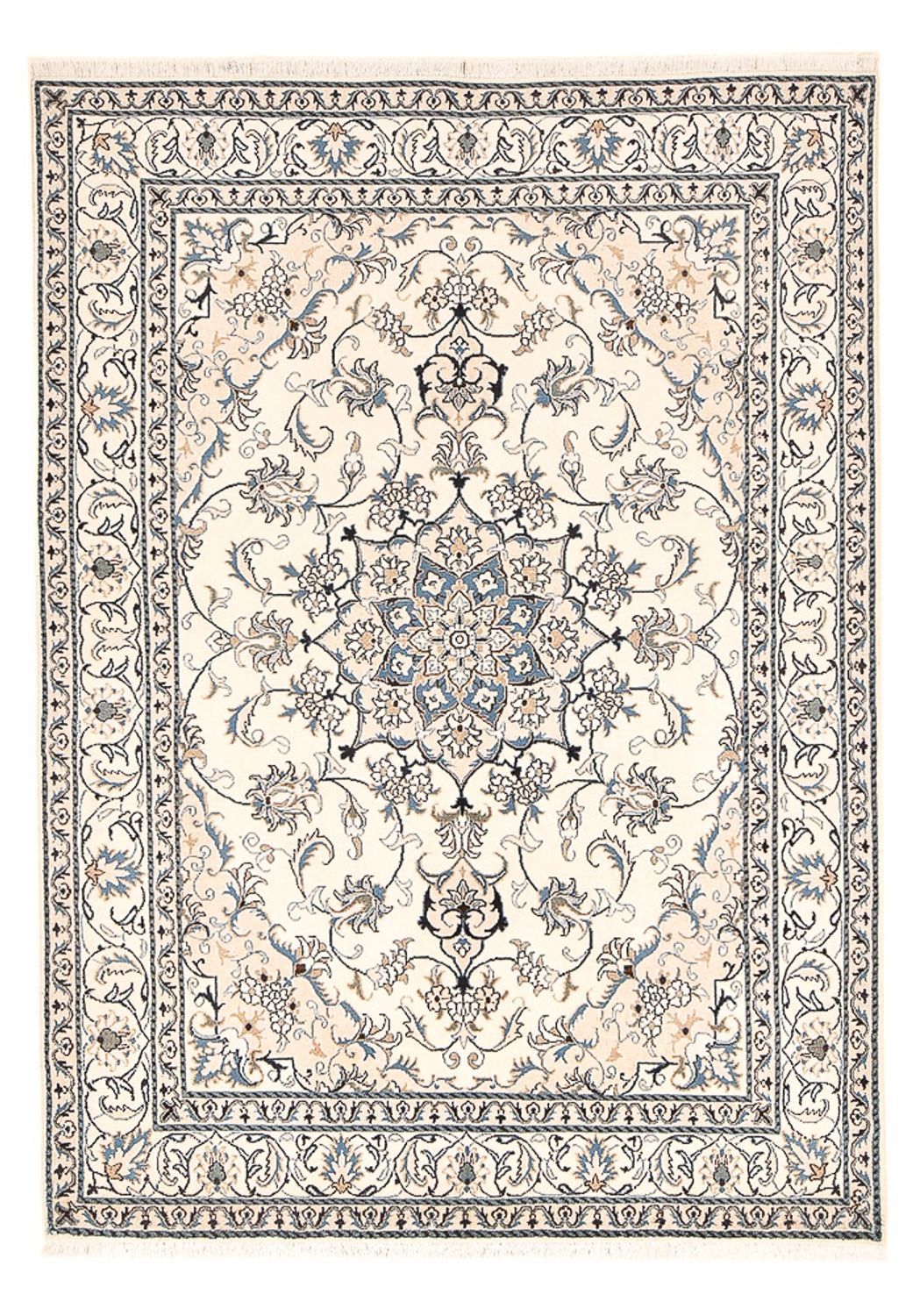 Perserteppich - Nain - 241 x 164 cm - hellbeige
