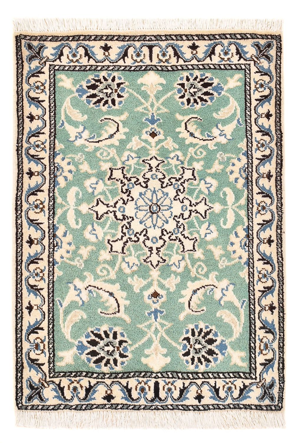 Perserteppich - Nain - 87 x 59 cm - hellgrün
