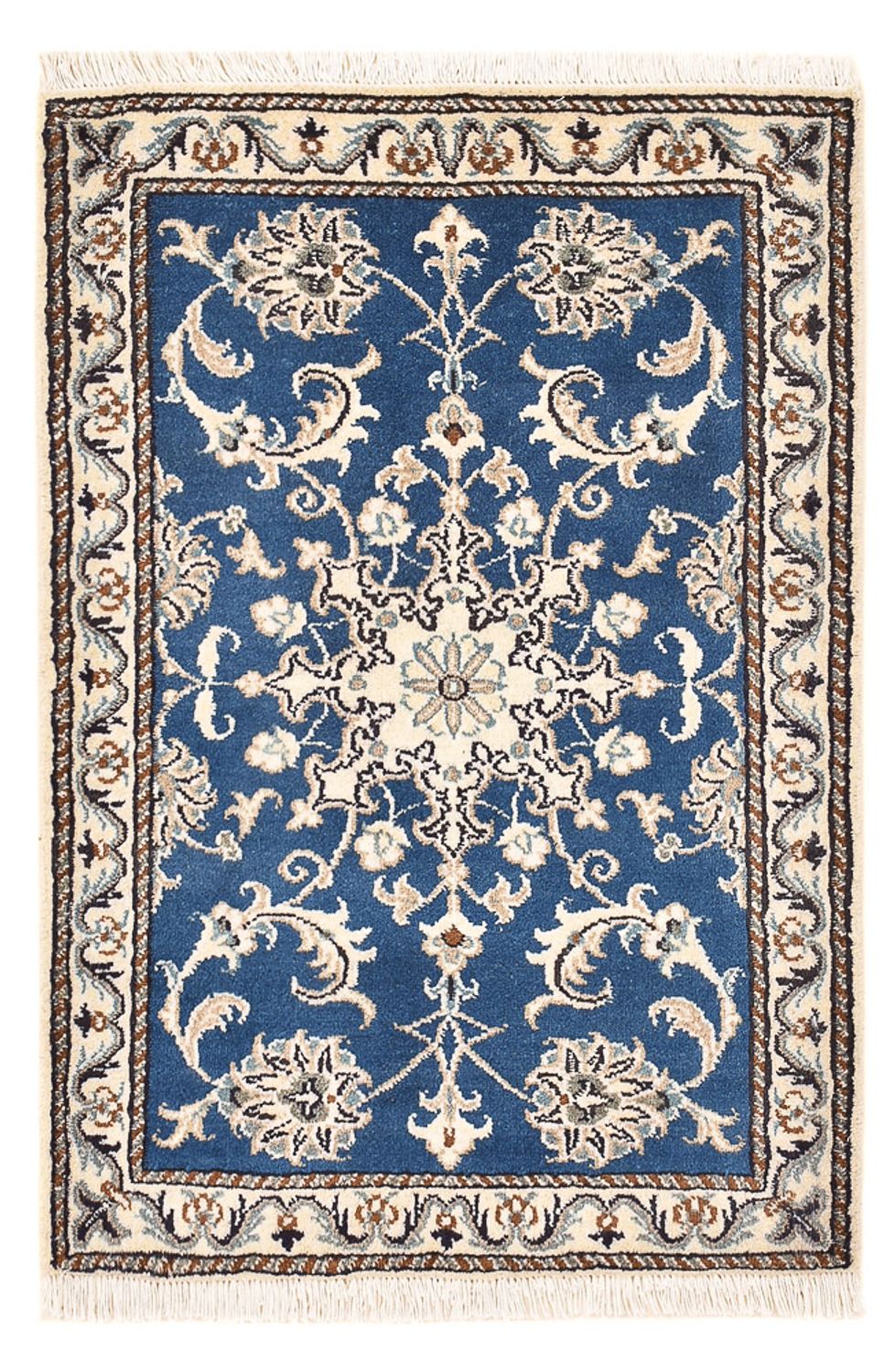 Perserteppich - Nain - 88 x 60 cm - blau
