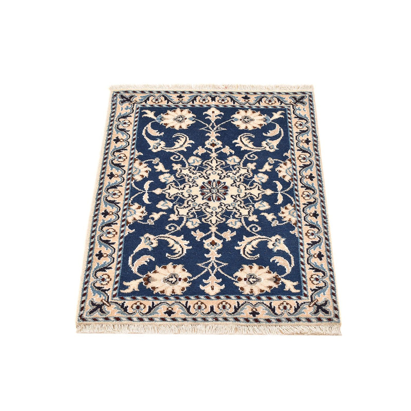Perserteppich - Nain - 85 x 60 cm - blau