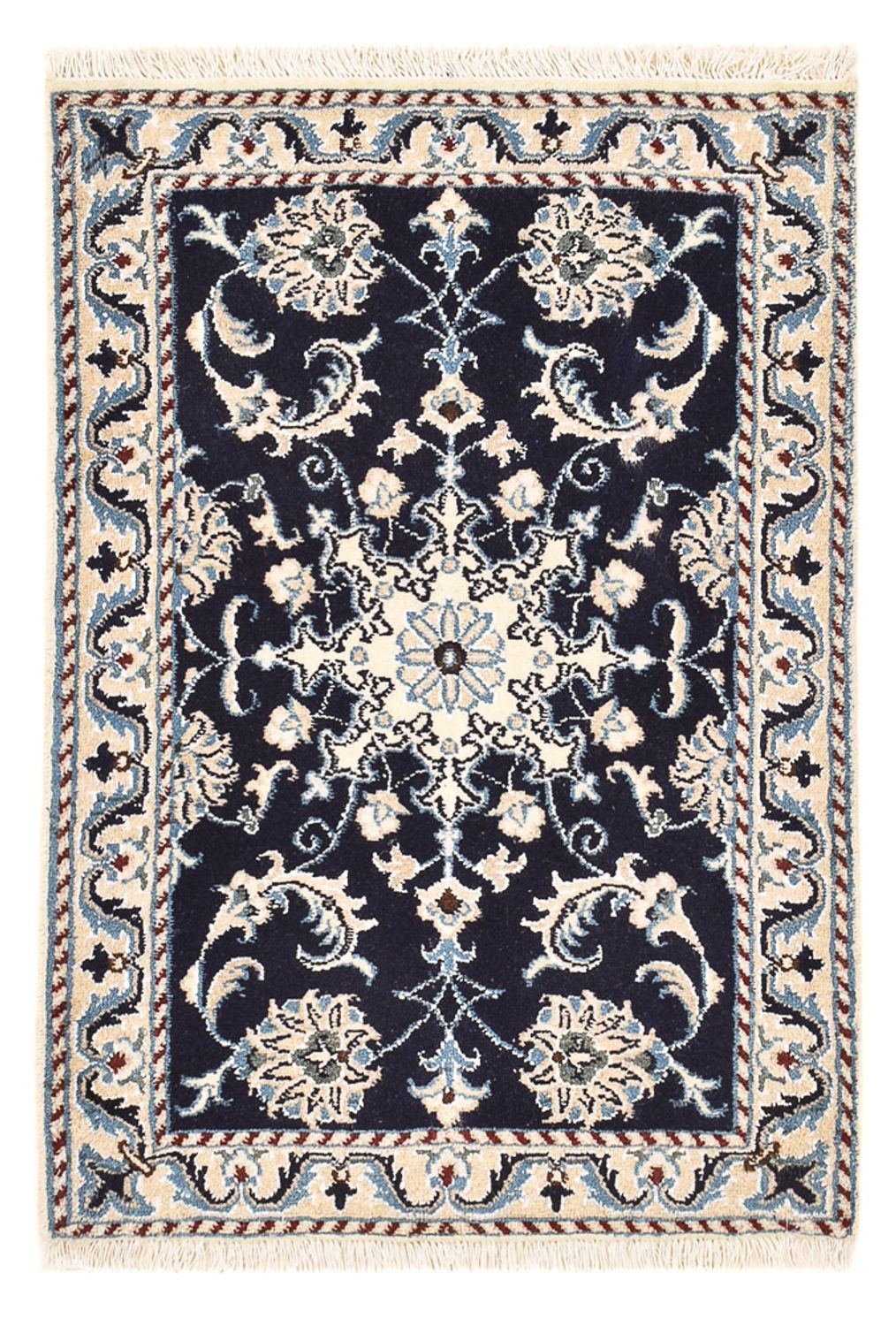 Perserteppich - Nain - 87 x 56 cm - dunkelblau