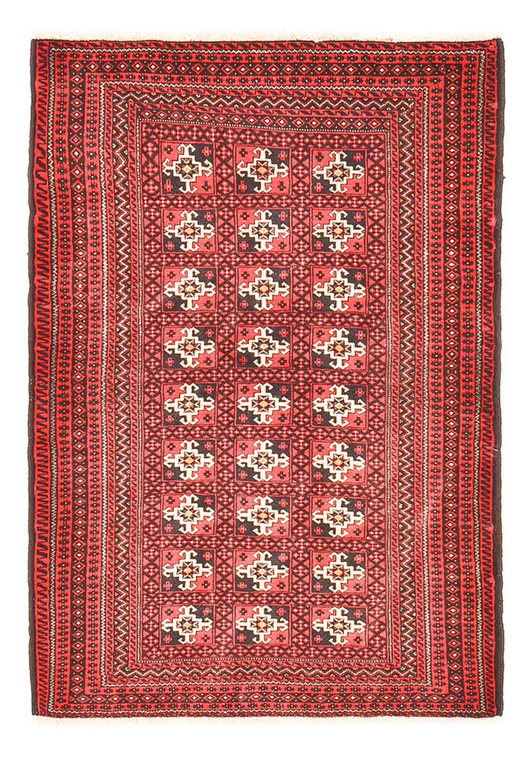 Belutsch Teppich - 140 x 100 cm - rot