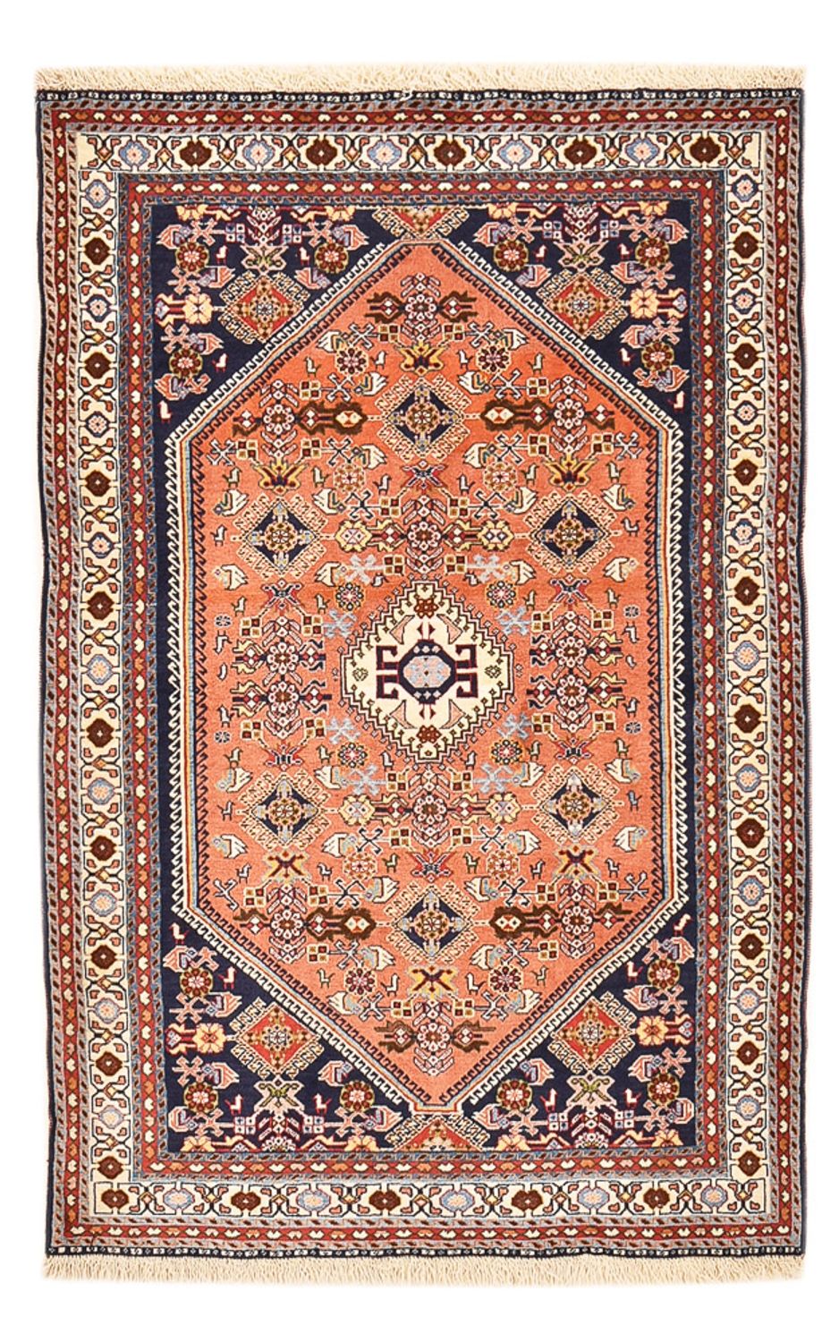 Gabbeh Teppich - Kaschkuli Perser - 152 x 100 cm - hellrot