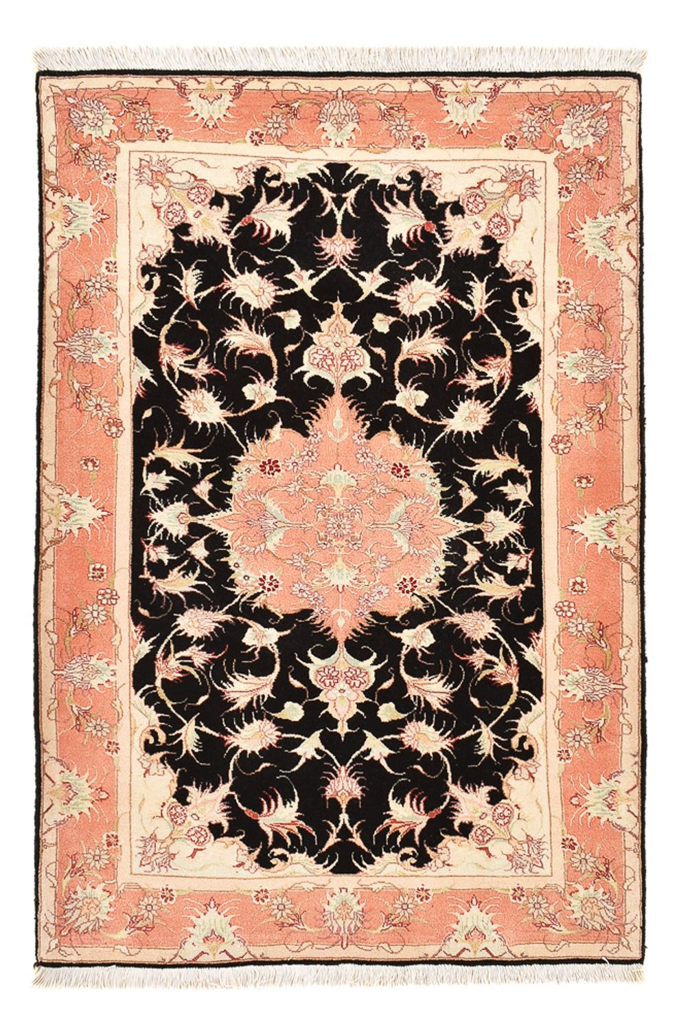 Perserteppich - Täbriz - Royal - 116 x 75 cm - dunkelblau