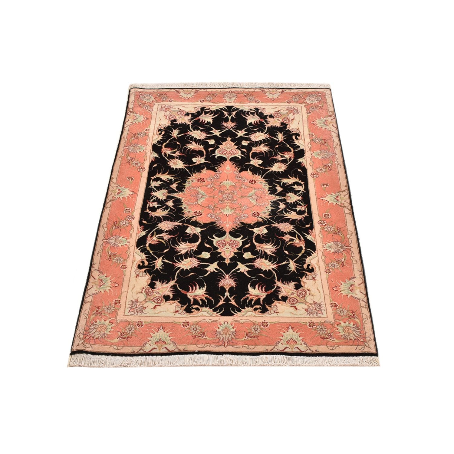 Perserteppich - Täbriz - Royal - 116 x 75 cm - dunkelblau