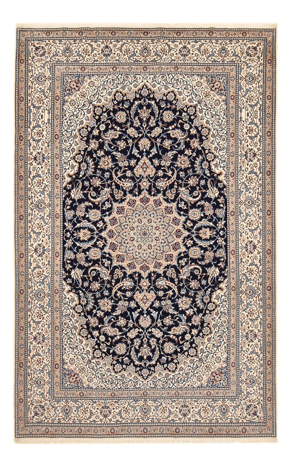 Perserteppich - Nain - Premium - 314 x 200 cm - dunkelblau