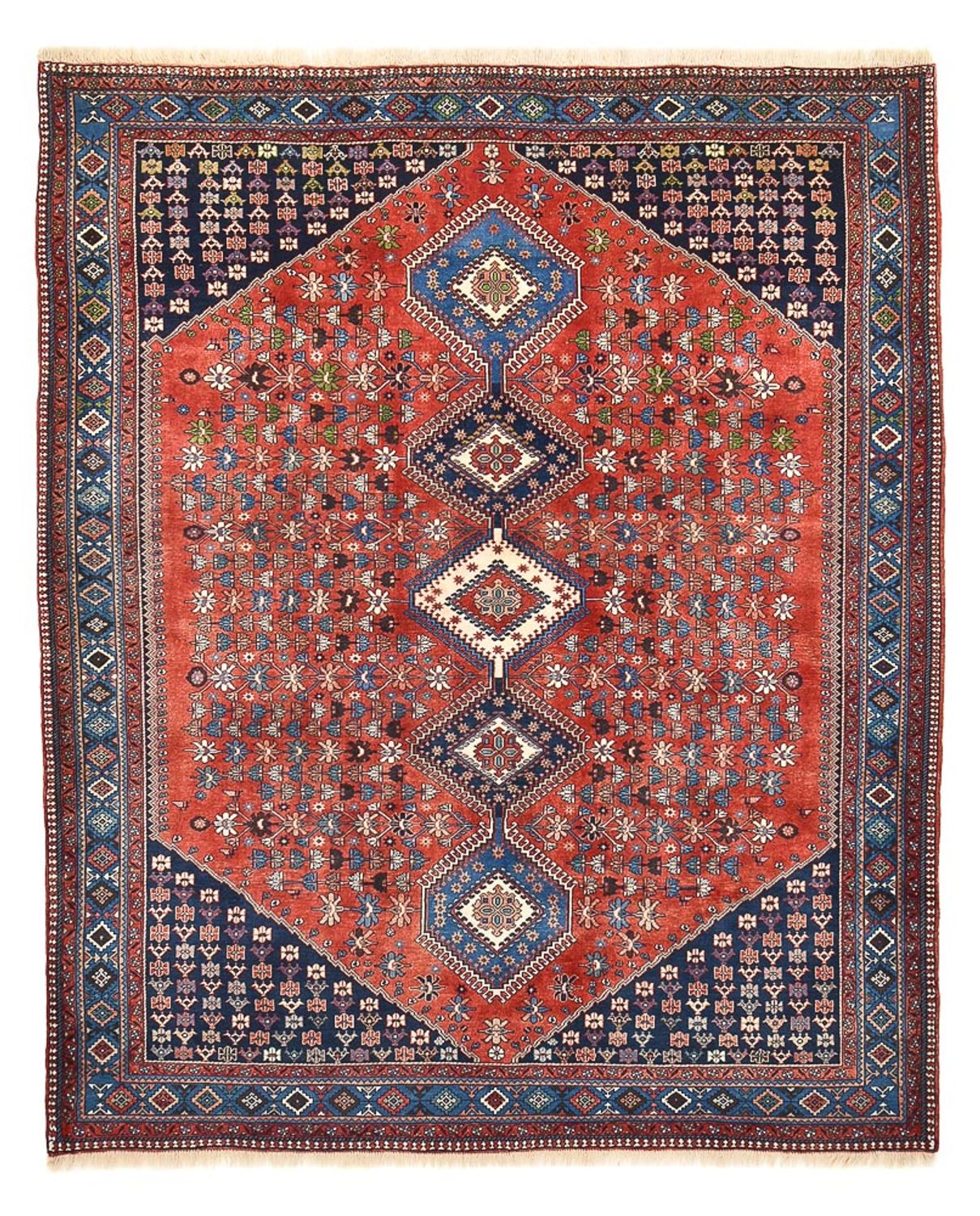 Perserteppich - Nomadic - 260 x 207 cm - rot