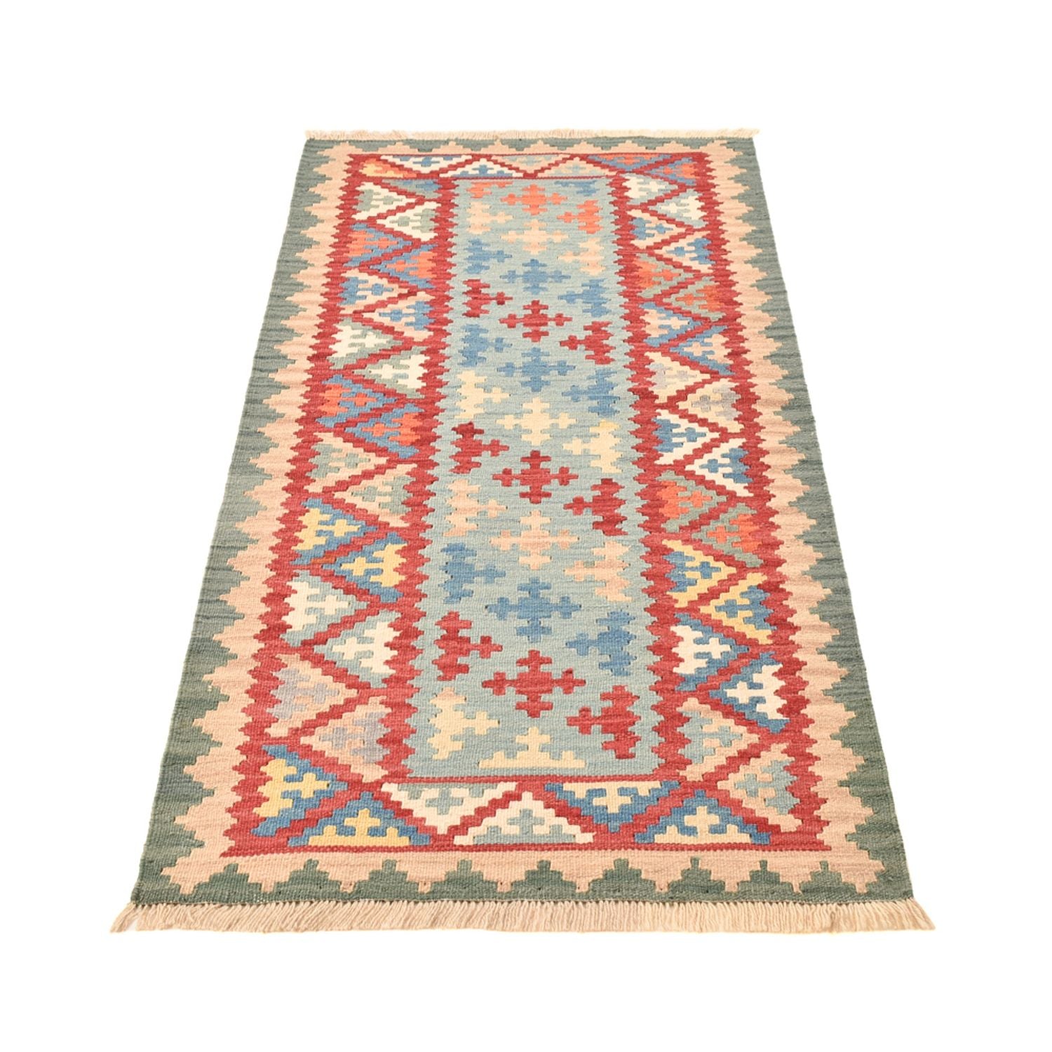 Läufer Kelim - Oriental - 194 x 84 cm - mehrfarbig