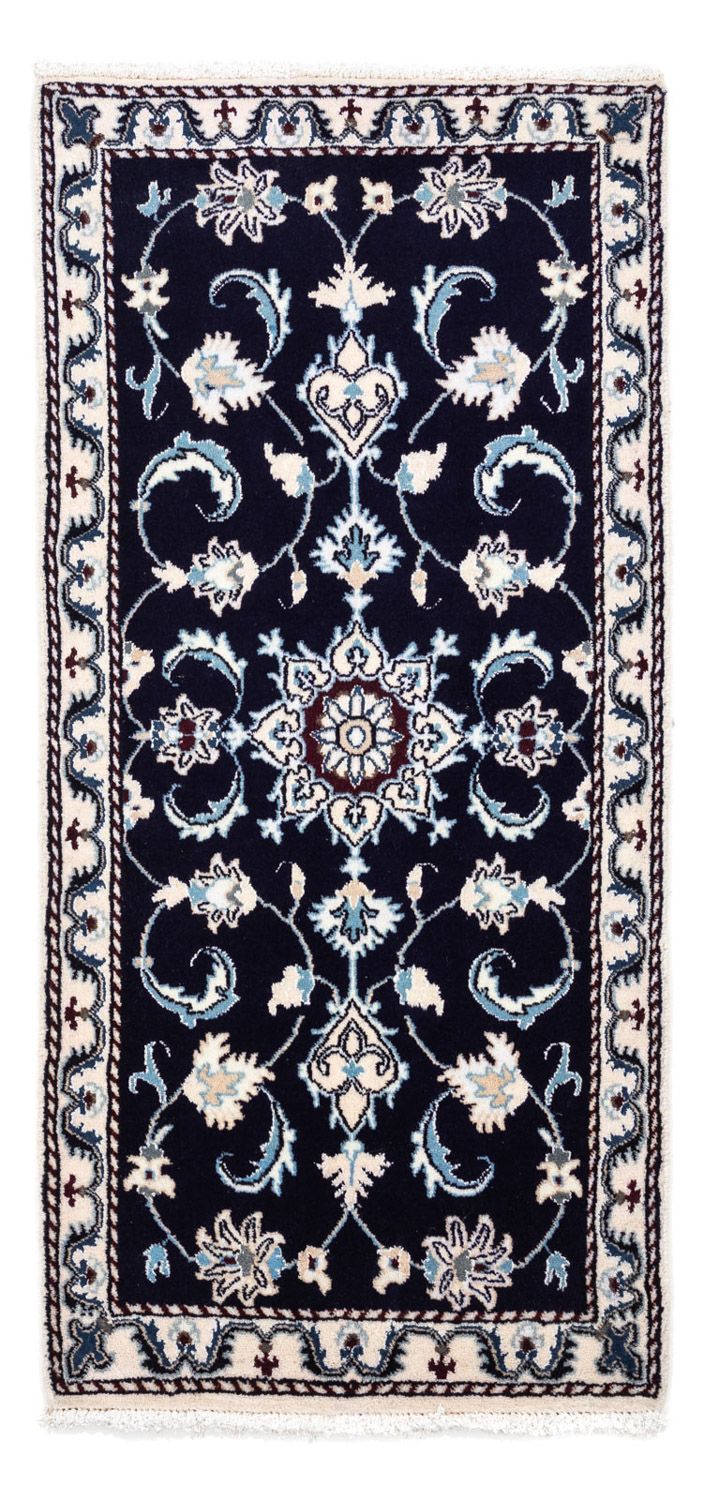 Perserteppich - Nain 135 x 66 cm - dunkelblau