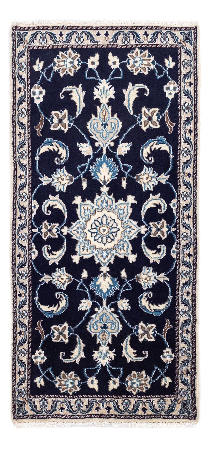 Perserteppich - Nain 138 x 68 cm - dunkelblau