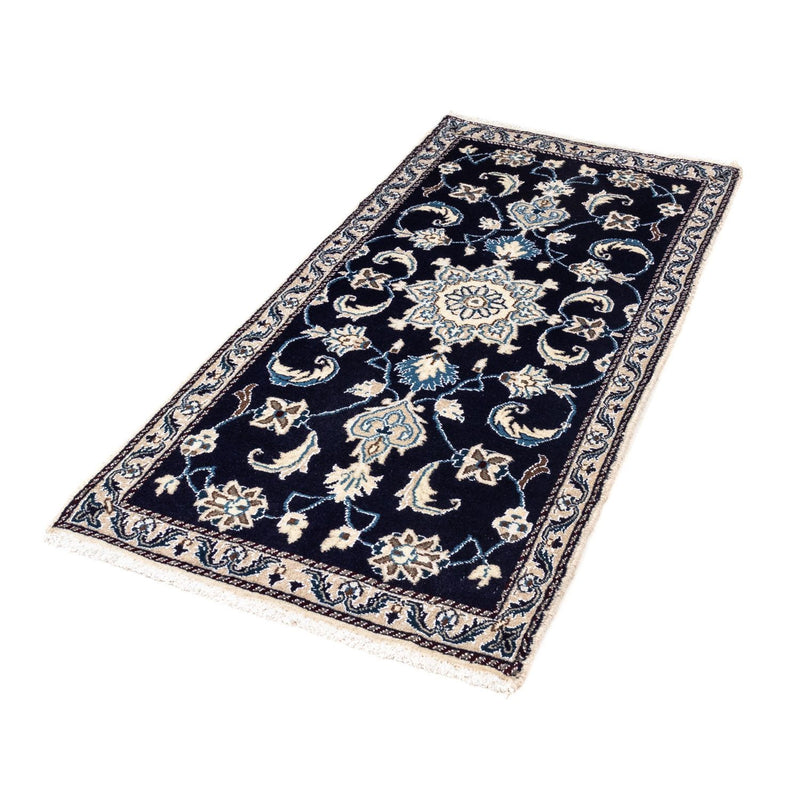 Perserteppich - Nain 138 x 68 cm - dunkelblau