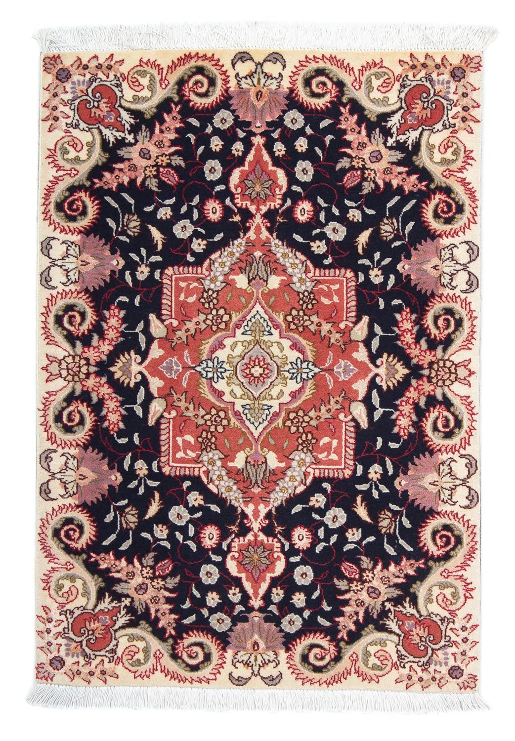 Perserteppich - Täbriz - Royal 92 x 61 cm - dunkelblau