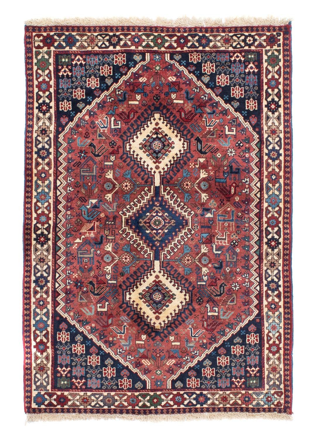 Perserteppich - Nomadic 146 x 100 cm - hellrot