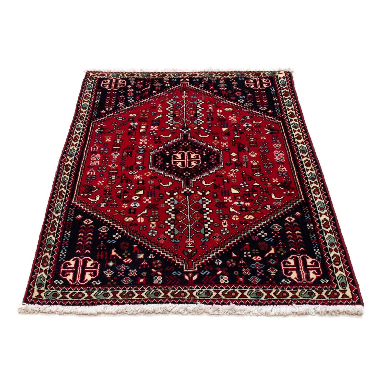 Perserteppich - Nomadic 122 x 78 cm - dunkelrot