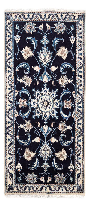 Perserteppich - Nain 143 x 70 cm - dunkelblau