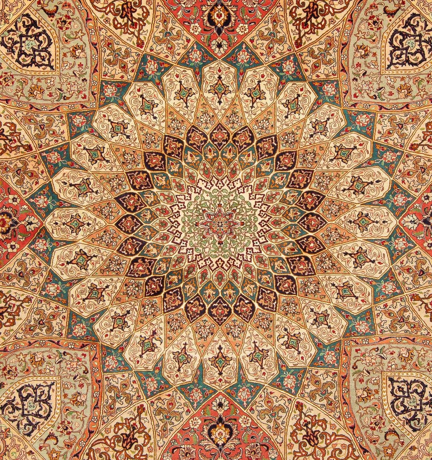 Perserteppich - Täbriz - Royal 253 x 252 cm Quadratischer Teppich