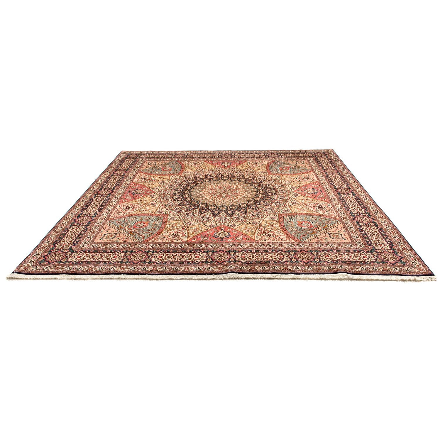 Perserteppich - Täbriz - Royal 253 x 250 cm Teppich Quadratisch