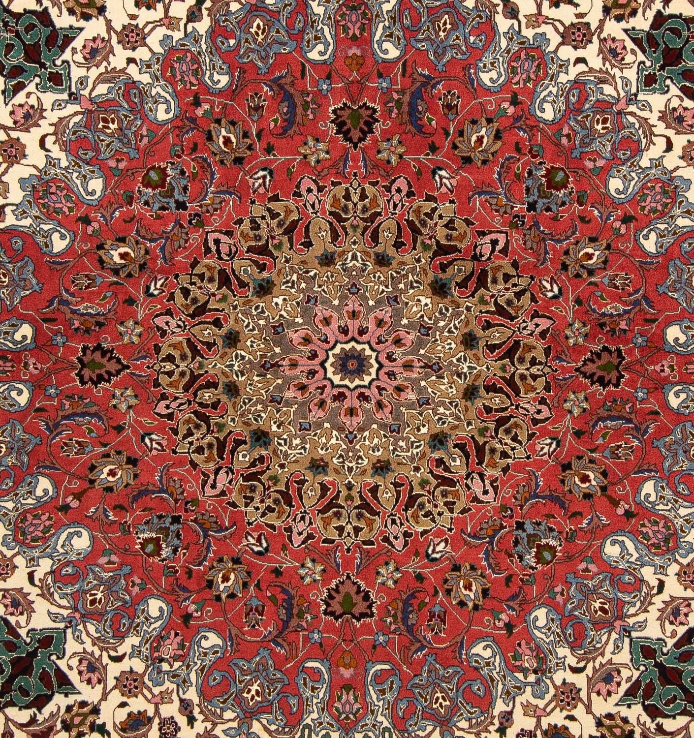 Perserteppich - Täbriz - Royal 202 x 200 cm Quadratischer Teppich