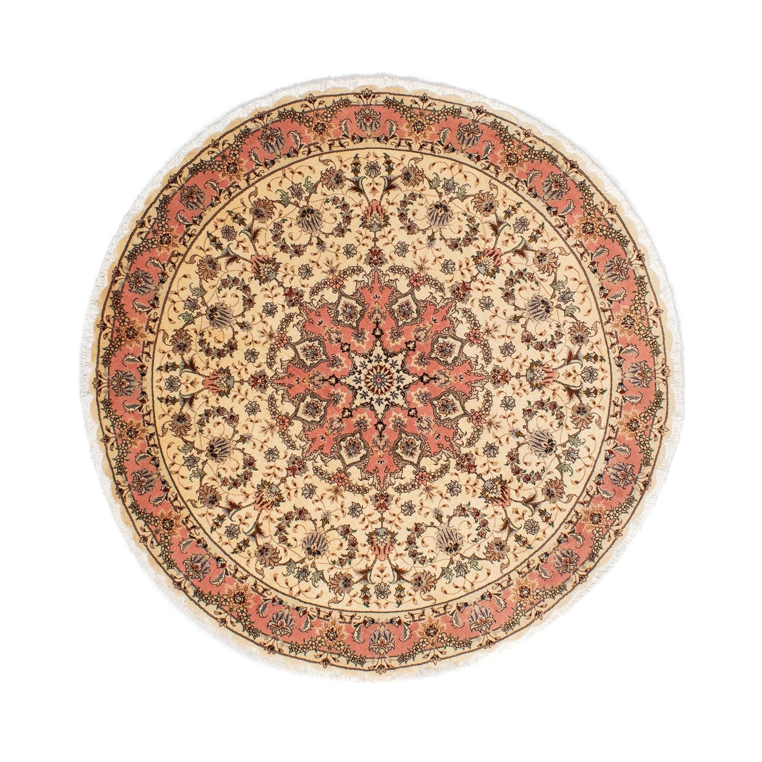 Perserteppich - Täbriz - Royal 150 x 150 cm - hellbraun