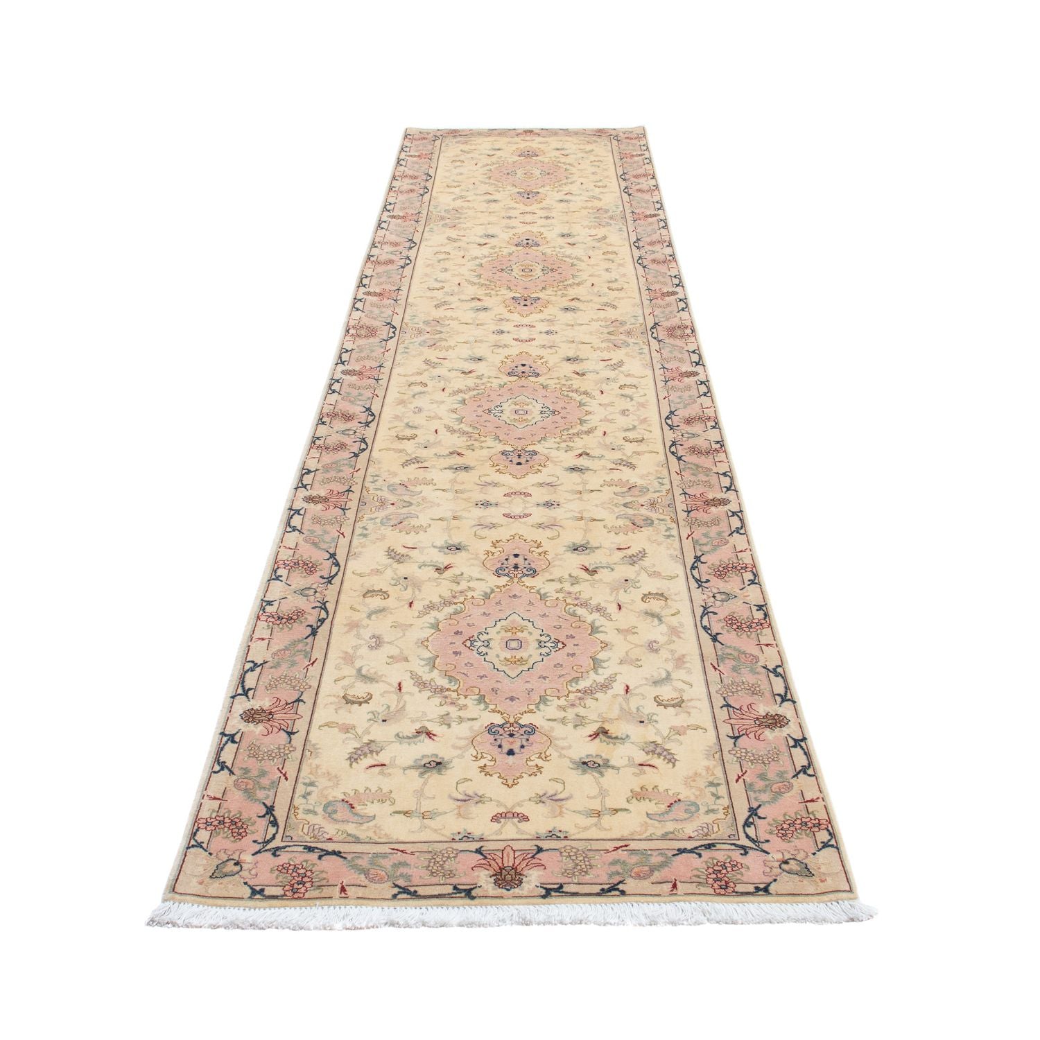 Perserteppich - Täbriz - Royal 397 x 86 cm Teppich Läufer