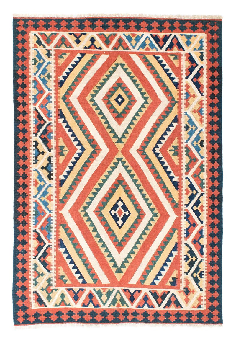 Kelim Teppich - Oriental 212 x 146 cm - rost