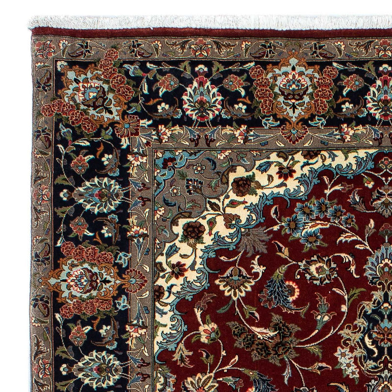 Perserteppich - Ghom 204 x 138 cm - dunkelrot