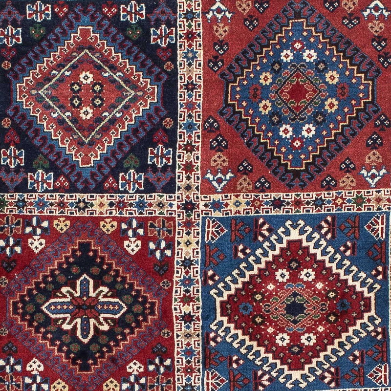 Perserteppich - Nomadic 140 x 100 cm - dunkelrot