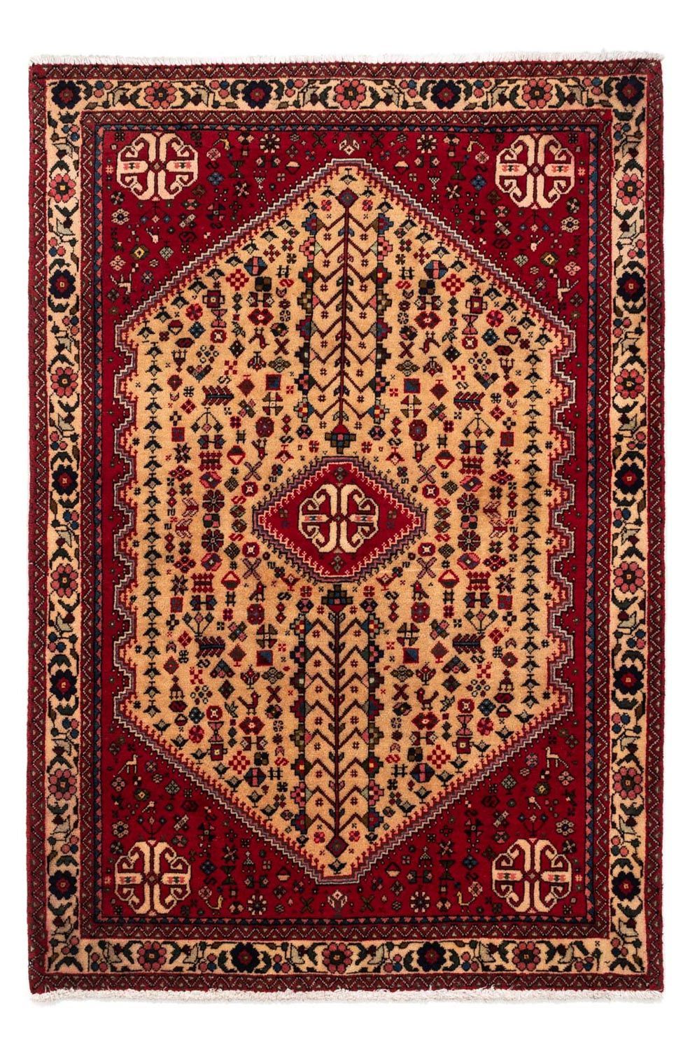 Perserteppich - Nomadic 157 x 105 cm - dunkelrot