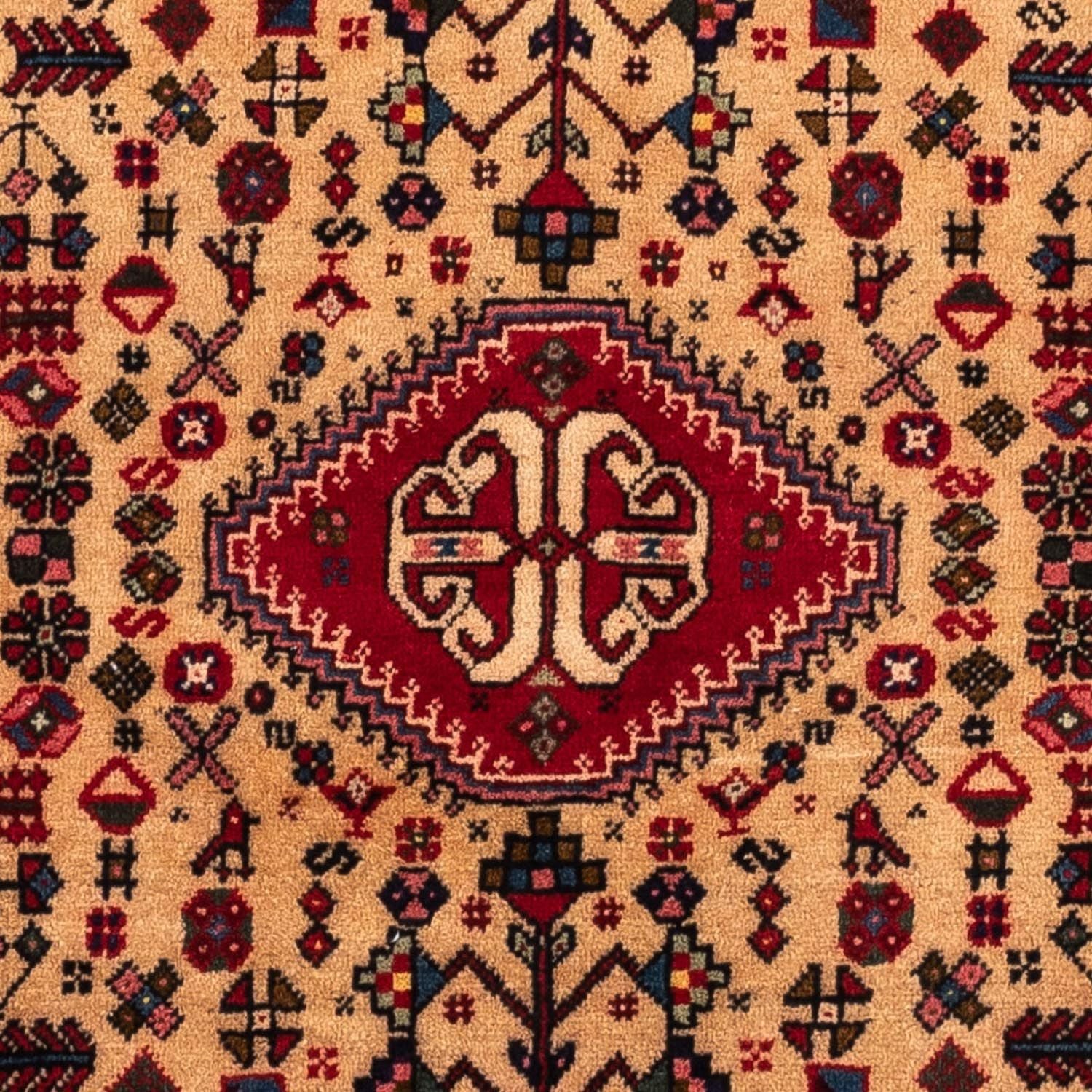Perserteppich - Nomadic 157 x 105 cm - dunkelrot