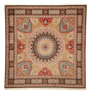Perserteppich - Täbriz - Royal 254 x 250 cm Quadratischer Teppich